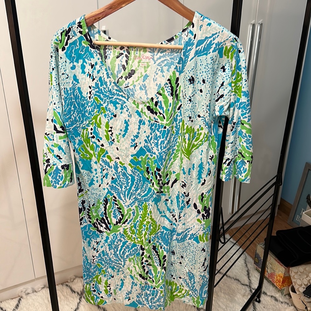 Lilly Pulitzer coral dress